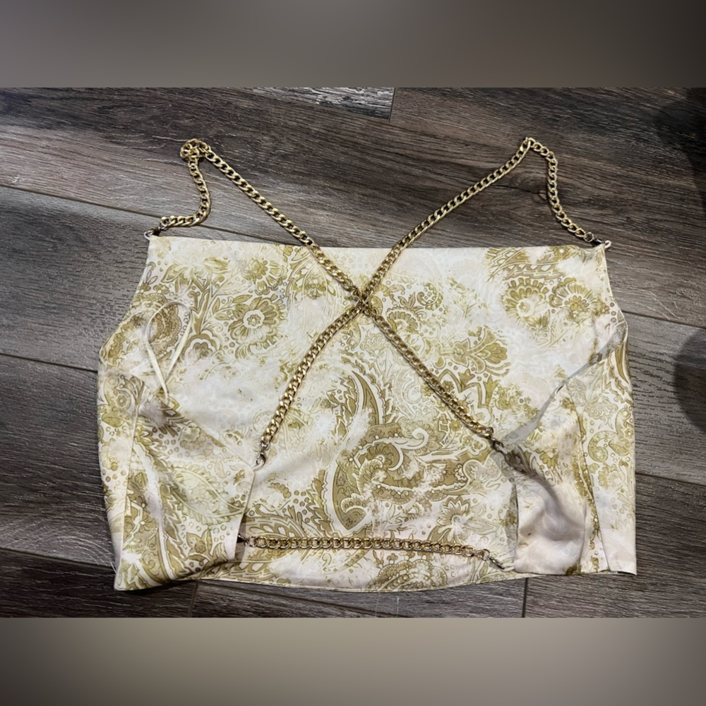 Cropped Chain Tank